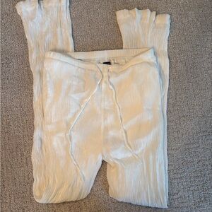 SHEIN White Textured Pants